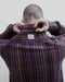 Image of PURPLE TARTAN BOXY SHIRT