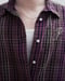 Image of PURPLE TARTAN BOXY SHIRT