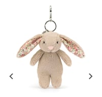 Blossom Beige Bunny Bag Charm