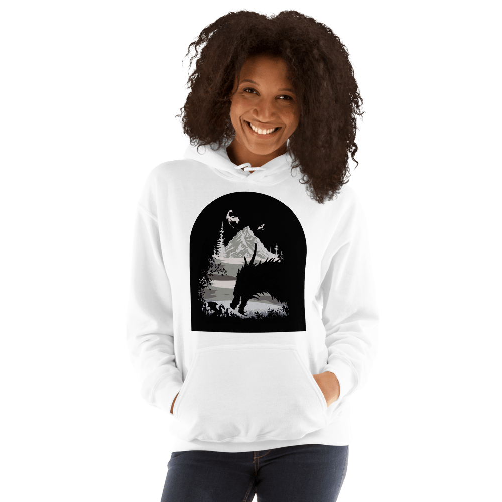 Image of Officially licensed fourth wing Tairn & Violet Unisex Hoodie