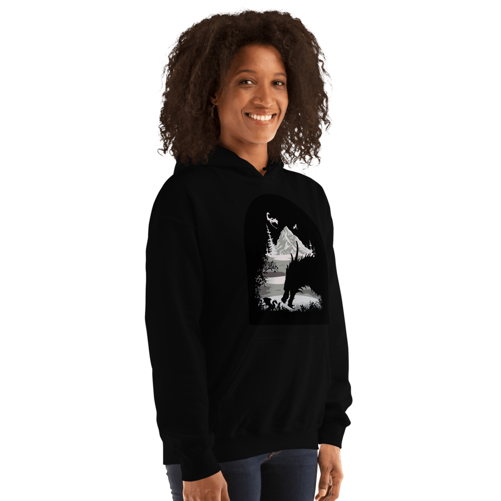 Image of Officially licensed fourth wing Tairn & Violet Unisex Hoodie