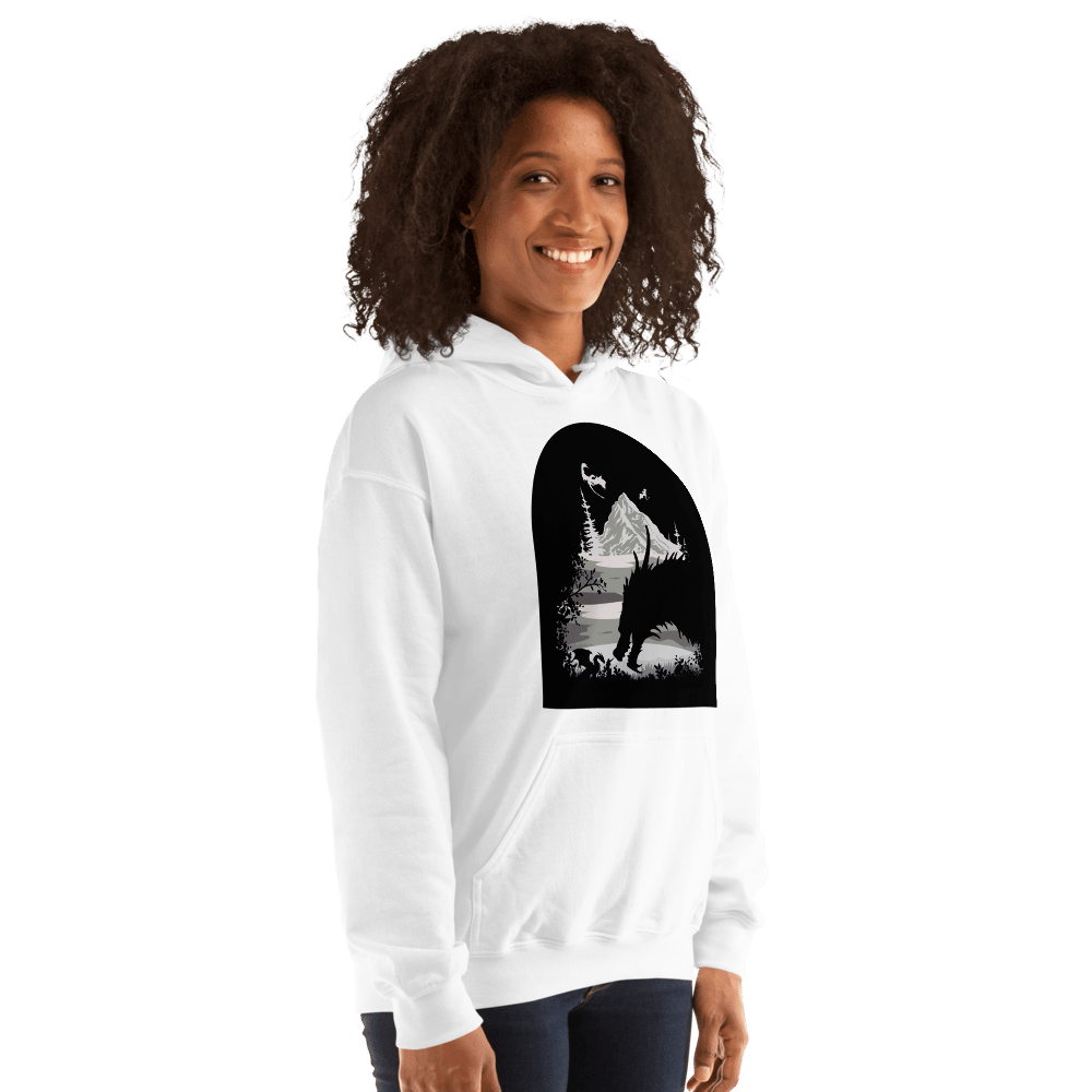 Image of Officially licensed fourth wing Tairn & Violet Unisex Hoodie