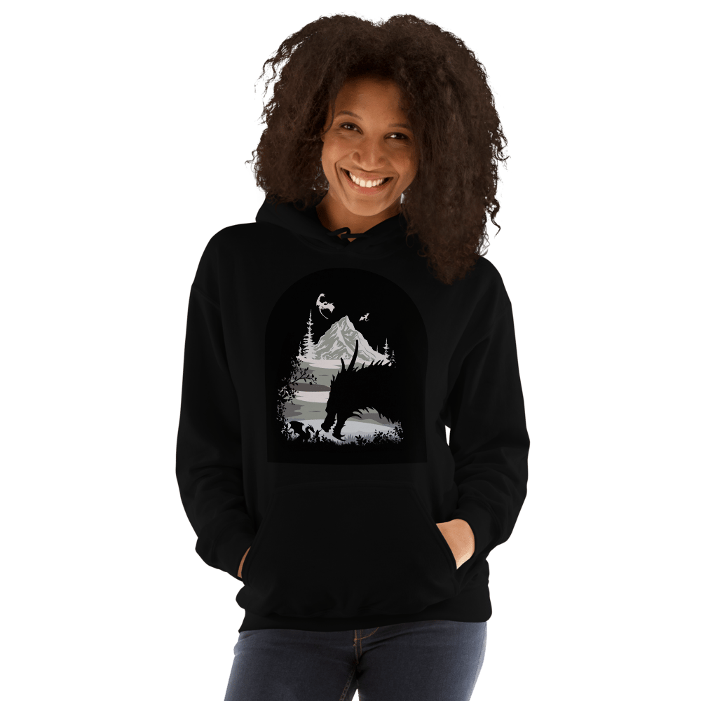 Image of Officially licensed fourth wing Tairn & Violet Unisex Hoodie