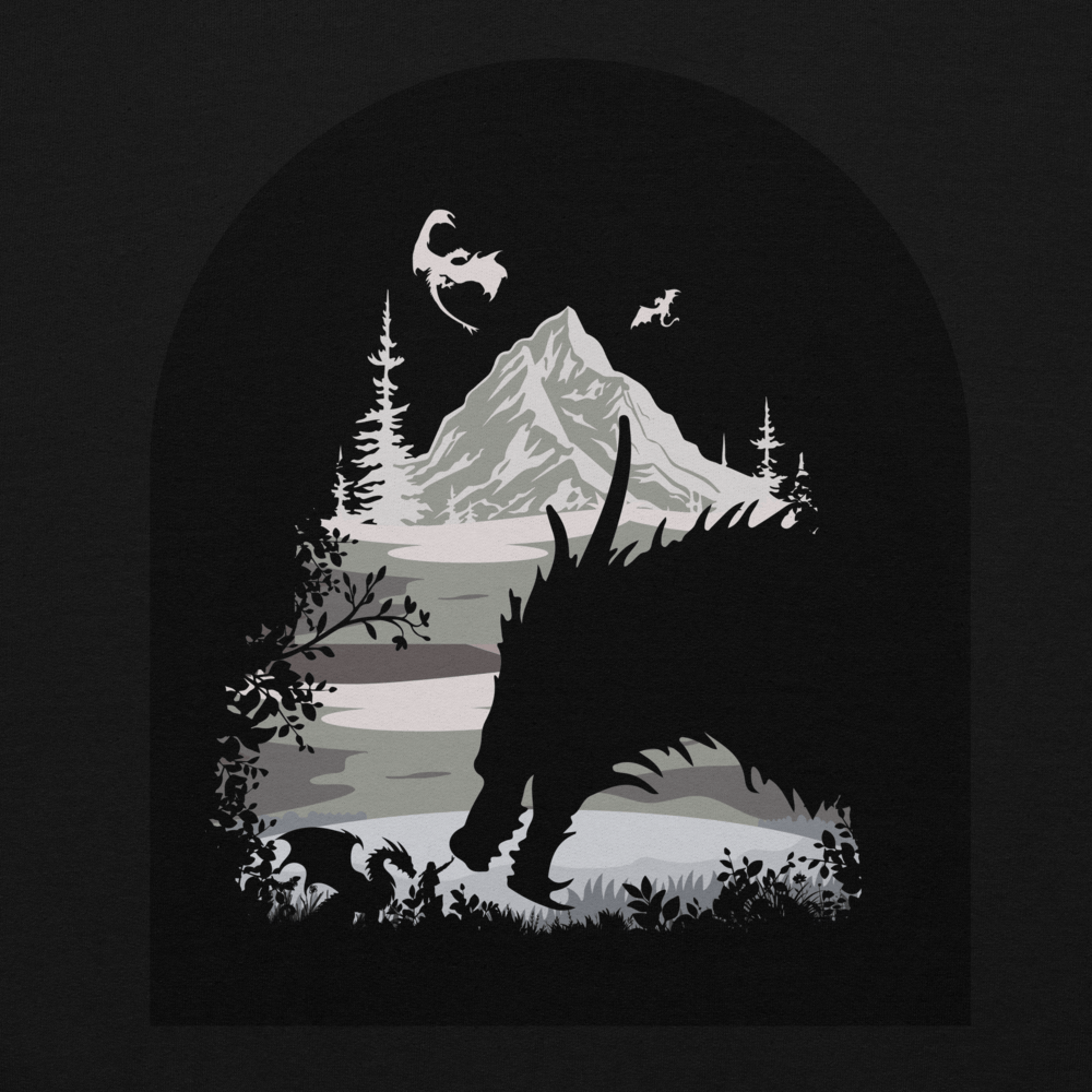 Image of Officially licensed fourth wing Tairn & Violet Unisex Hoodie