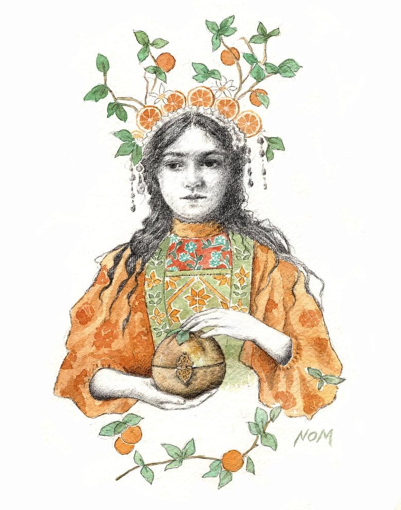 Image of 'Oranges' Original Artwork by Nom Kinnear King