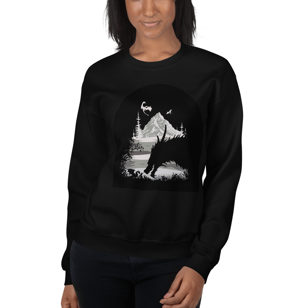 Image of Officially licensed fourth wing Tairn & Violet Unisex Sweatshirt