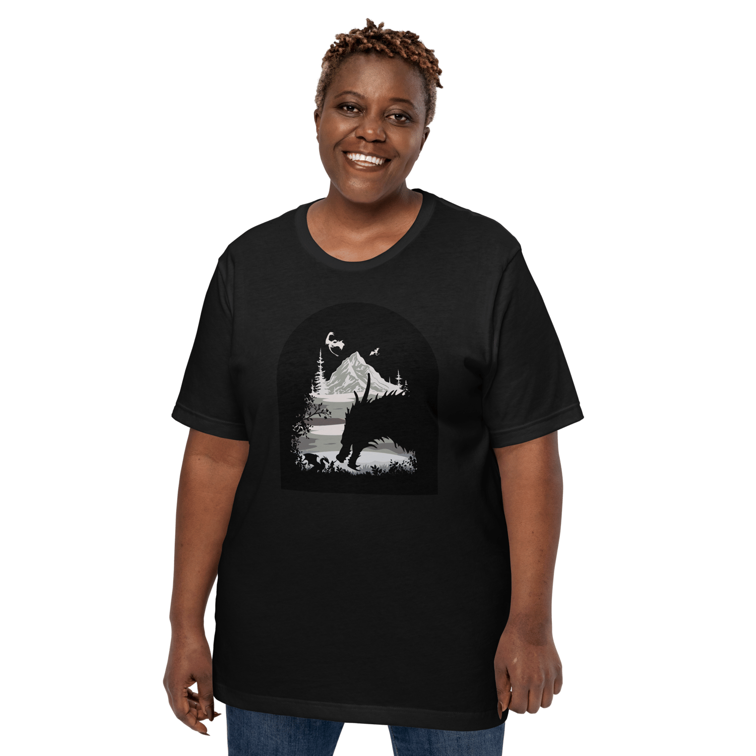 Image of Officially licensed fourth wing Tairn & Violet Unisex t-shirt