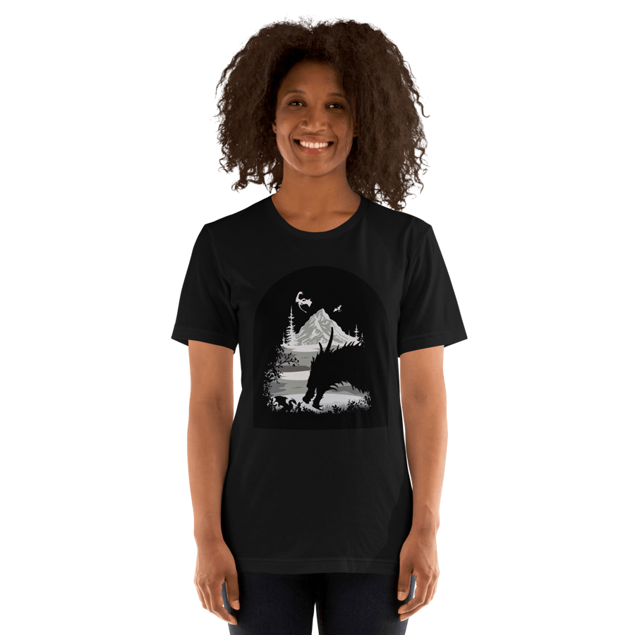 Image of Officially licensed fourth wing Tairn & Violet Unisex t-shirt