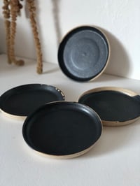 Image 1 of Side Plate - Black Wave