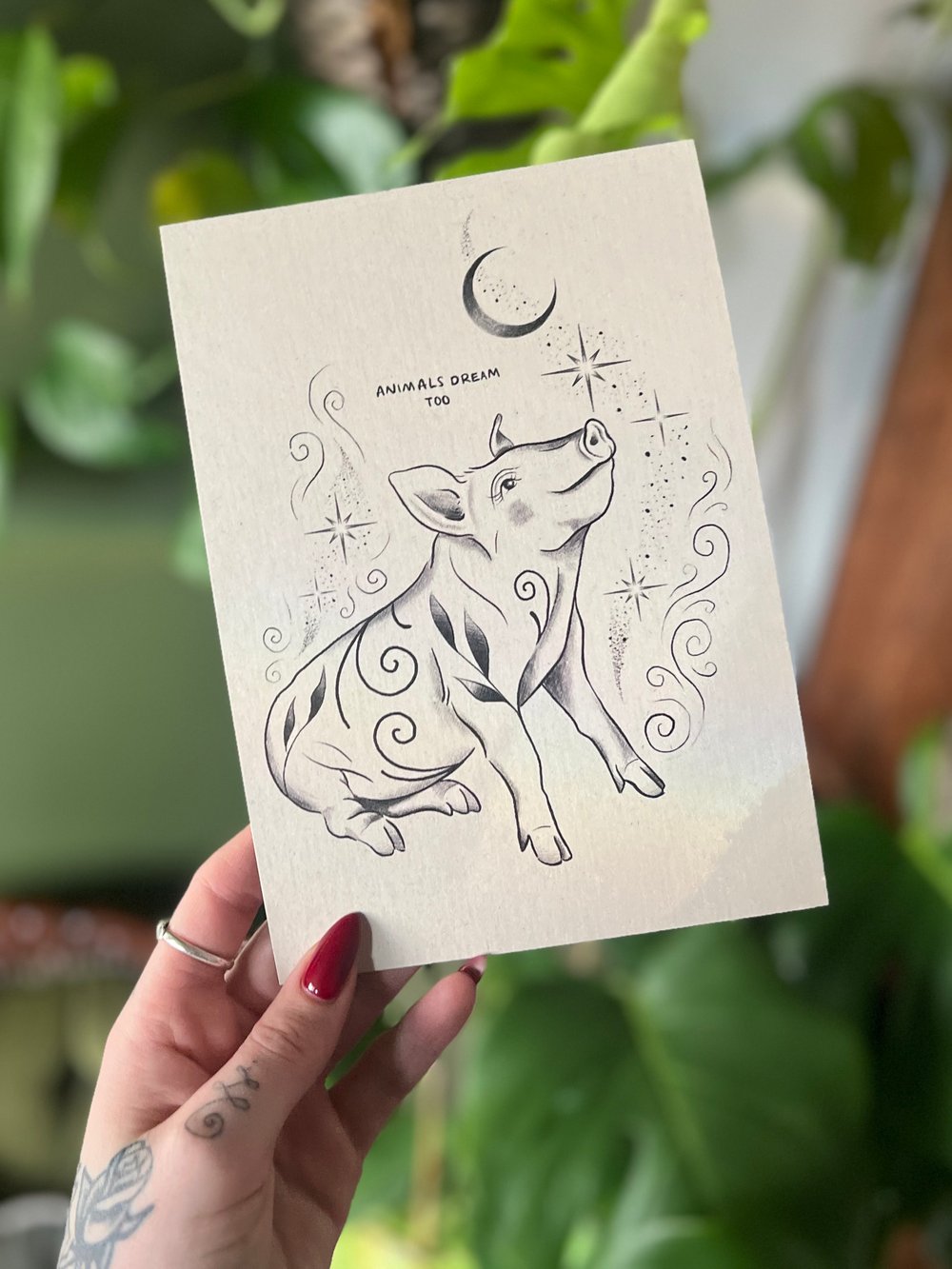 Image of Pig dreamer Print 