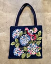 Tote bag canevas hortensias 