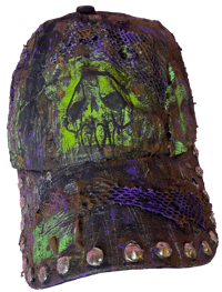 Image 2 of Encrusted Anxiety Skull Hat