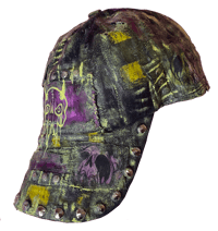 Image 1 of Patched Anxiety Skull Hat