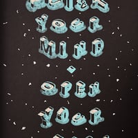 Image 2 of Quiet your mind, open your heart, framed