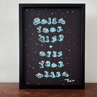 Image 1 of Quiet your mind, open your heart, framed