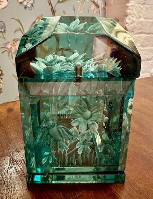 Image of Mini Victorian-Teal with Tree and Birds (New!)