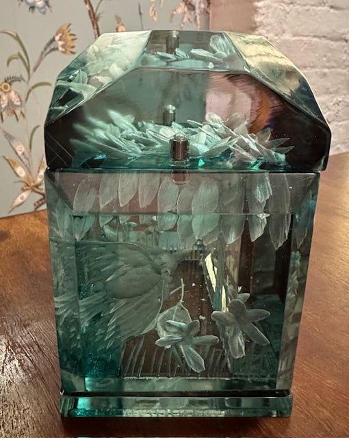 Image of Mini Victorian-Teal with Tree and Birds (New!)