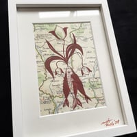 Image 2 of Tulpenfisch, gerahmt, Unikat