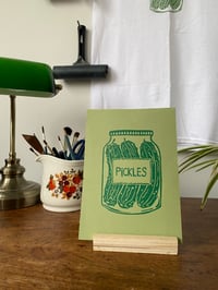 Image 3 of Pickles Print A5 (green)