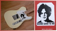 Image 3 of Jack White guitar sticker portrait decal poster vinyl The White Stripes Sound Good To Me