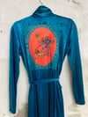 INANNA velvet turquoise robe