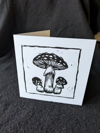 Image 1 of Fly Agaric Lino Printed Greetings Card