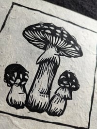 Image 2 of Fly Agaric Lino Print