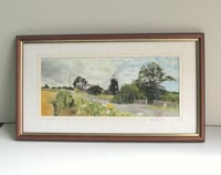 Image 1 of Stow Mill Mundesley Norfolk, Vintage Art Print, Hand-signed by Artist Andrew Dibben, Framed 