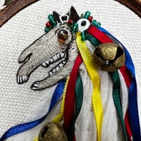 Image 5 of Mari Lwyd - Embroidery Hoop Art
