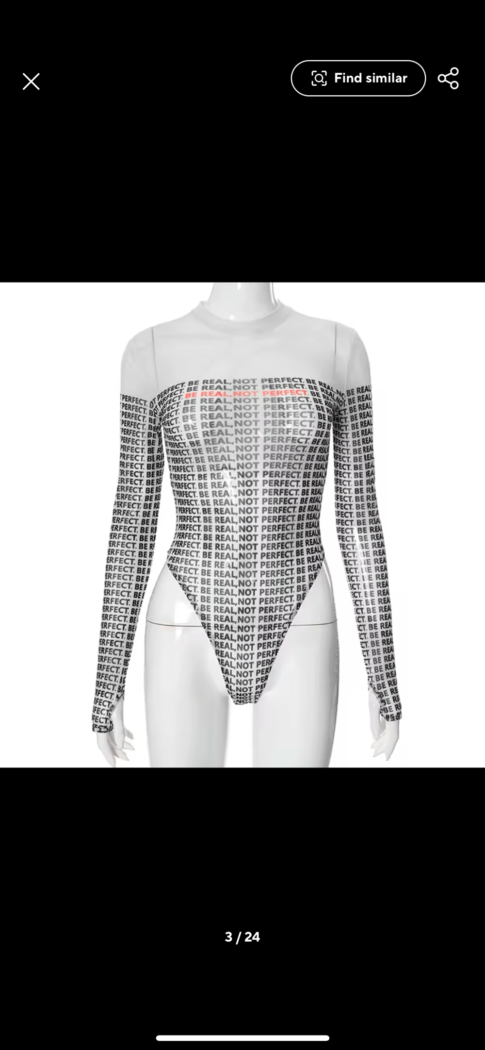 Image of BE REAL BODYSUIT