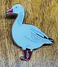 Image 2 of Snow Goose - No.109 - UK Birding Pins - Enamel Pin Badge