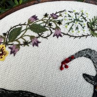 Image 4 of Black Phillip Embroidery Hoop Art