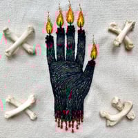 Image 2 of Hand Of Glory Embroidery Hoop Art