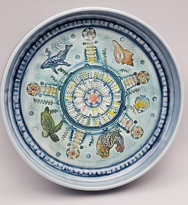 Oceanic Garlic  Porcelain Grater