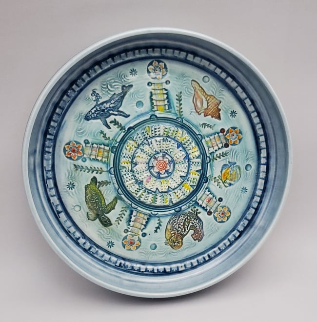 Oceanic Garlic  Porcelain Grater