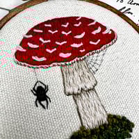 Image 2 of Toadstool Embroidery Hoop Art