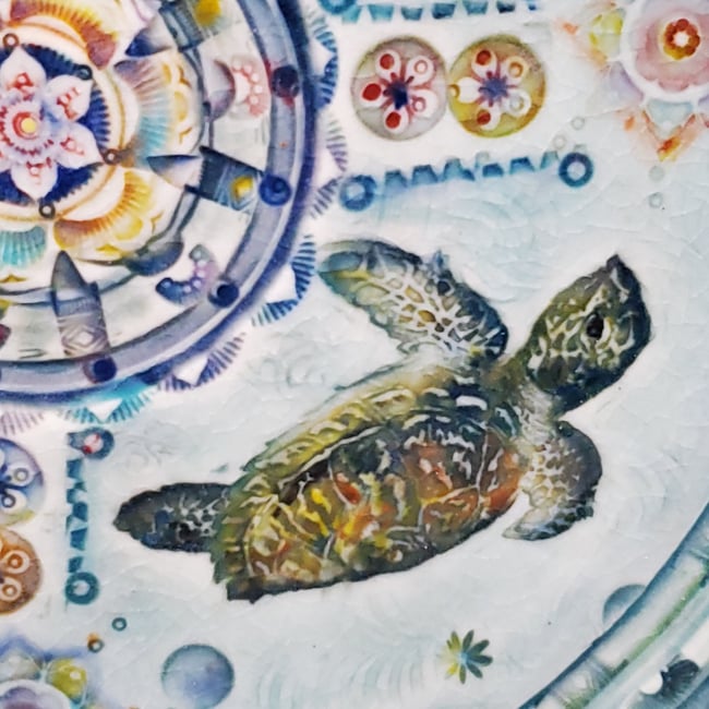 Sea Turtle and Frog Platter