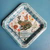 Frog,Fairy and Chipmunk Porcelain Tray