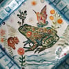 Frog,Fairy and Chipmunk Porcelain Tray