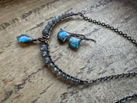 Image 2 of Victorian Labradorite necklace and earrings 