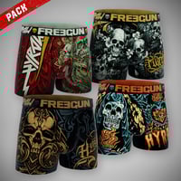 Image 1 of Pack of 4 HYRAW X FREEGUN 2024 Boxers