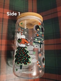 Image 1 of Glass cup with bamboo lid 
