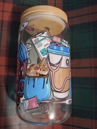 Image 13 of Glass cup with bamboo lid 