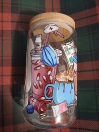 Image 15 of Glass cup with bamboo lid 
