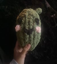 Chunky yarn pickle plushie