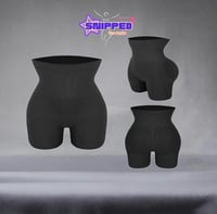 High waist sculpting shorts black