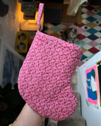 Image 2 of Handmade Quilted Mini Stocking #7