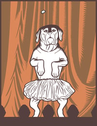 "Con Dinero Baila El Perro" silkscreen print