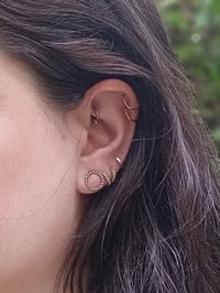 Image 5 of Beaded circle studs