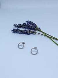 Image 3 of Beaded circle studs